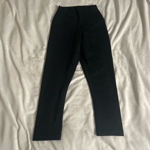 Yoga/legging pants, mid calf length, size runs slightly bigger